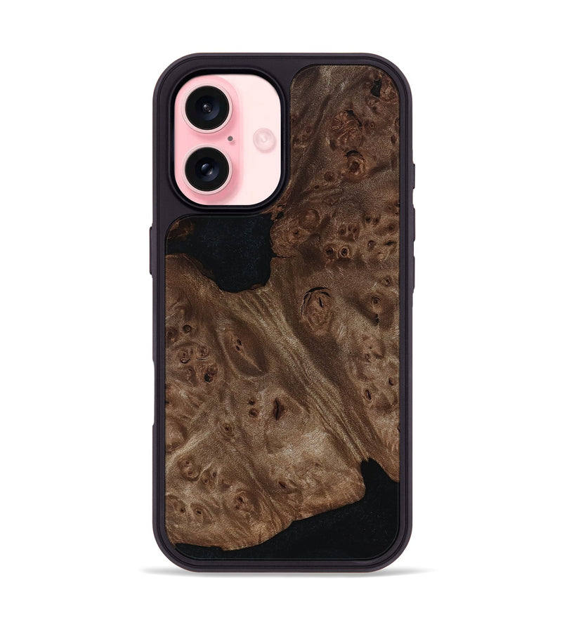 iPhone 16 Wood Phone Case - Rudy (Wood Burl, 812125)