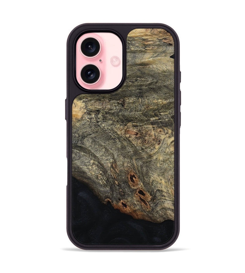 iPhone 16 Wood Phone Case - Emmet (Wood Burl, 812130)