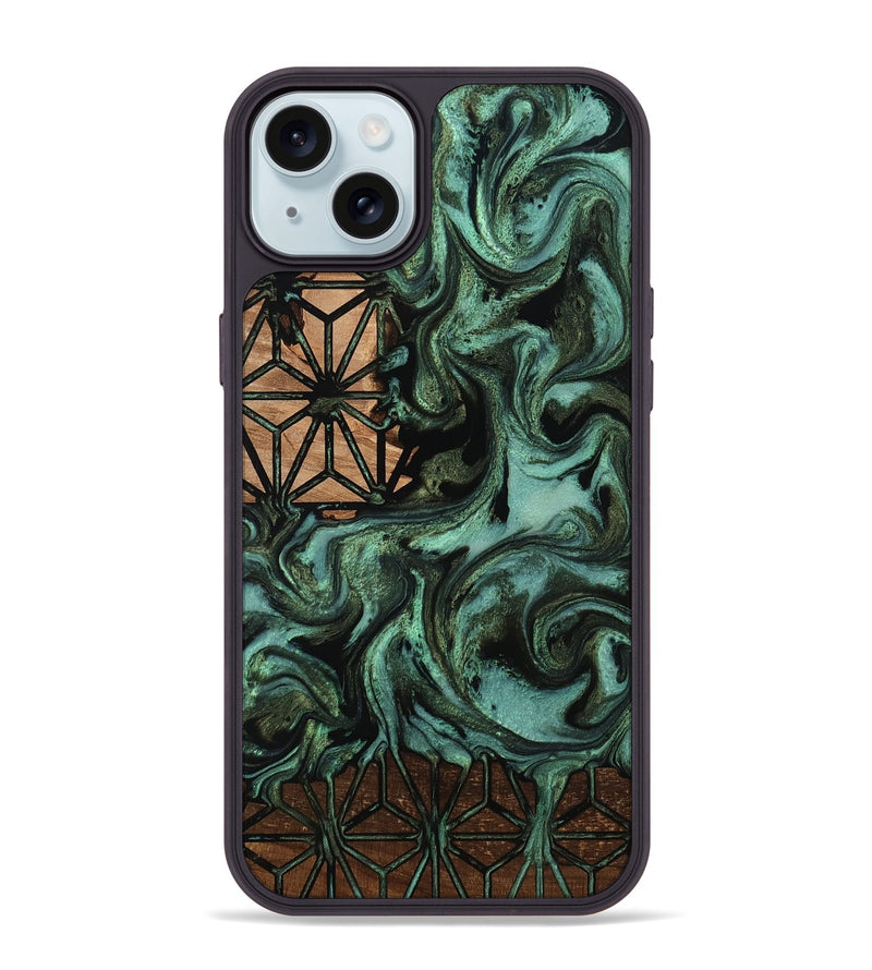 iPhone 15 Plus Wood Phone Case - Webster (Pattern, 812136)