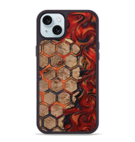 iPhone 15 Plus Wood Phone Case - Kohen (Pattern, 812137)