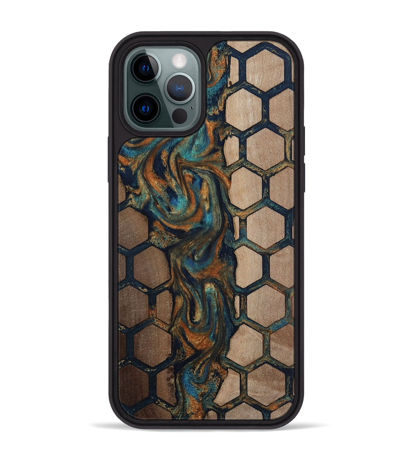 iPhone 12 Pro Max Wood Phone Case - Malik (Pattern, 812144)