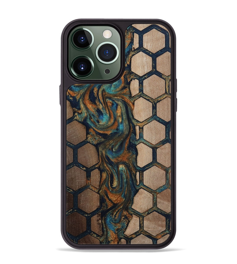 iPhone 13 Pro Max Wood Phone Case - Malik (Pattern, 812144)