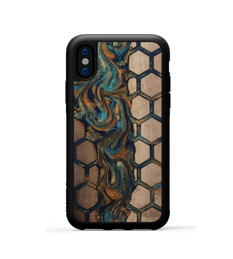 iPhone Xs Wood Phone Case - Malik (Pattern, 812144)