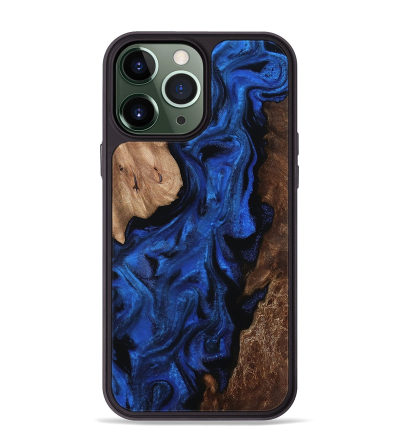 iPhone 13 Pro Max Wood Phone Case - Lilith (Blue, 812146)