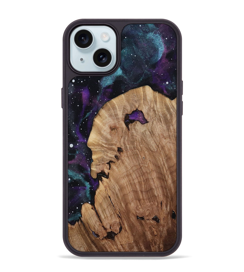 iPhone 15 Plus Wood Phone Case - Basil (Cosmos, 812156)