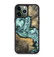 iPhone 13 Pro Max Wood Phone Case - Evelyne (Green, 812172)