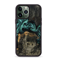 iPhone 13 Pro Max Wood Phone Case - Dina (Green, 812174)