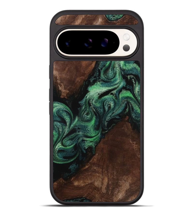 Pixel 10 Pro XL Wood Phone Case - Anabel (Green, 812189)