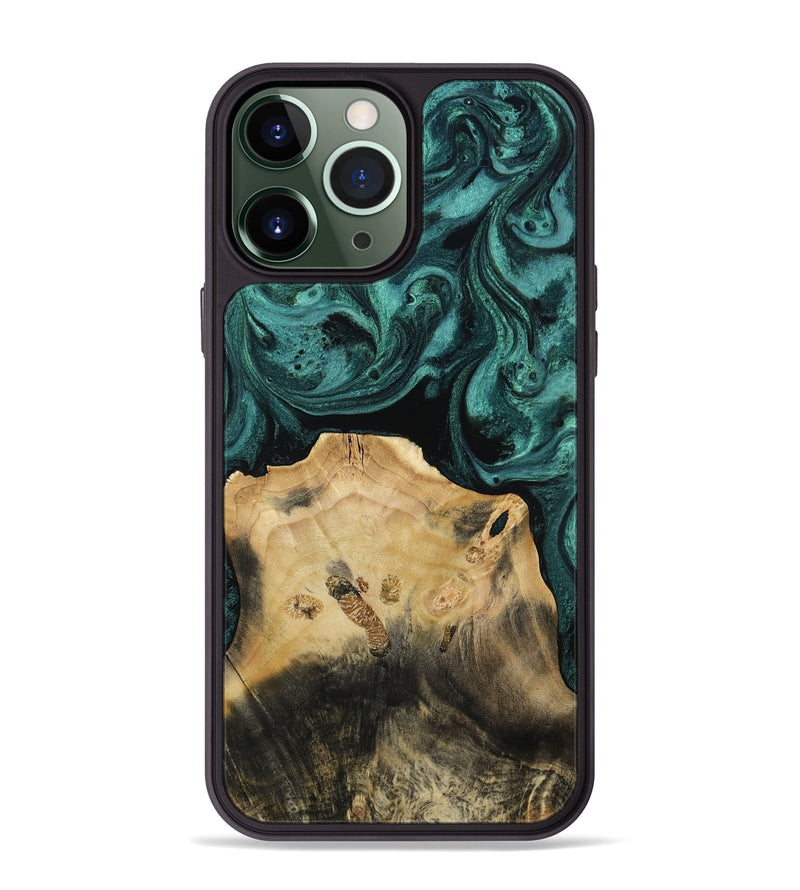 iPhone 13 Pro Max Wood Phone Case - Clemmie (Green, 812190)