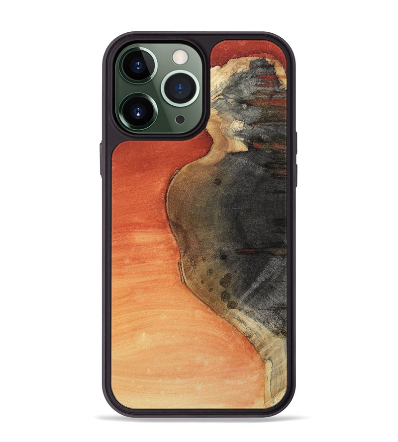 iPhone 13 Pro Max Wood Phone Case - Nicky (Red, 812191)