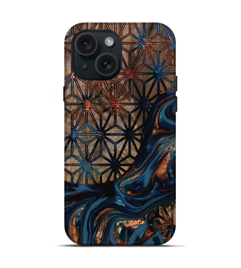 iPhone 15 Wood Live Edge Phone Case - Rowland (Pattern, 812203)