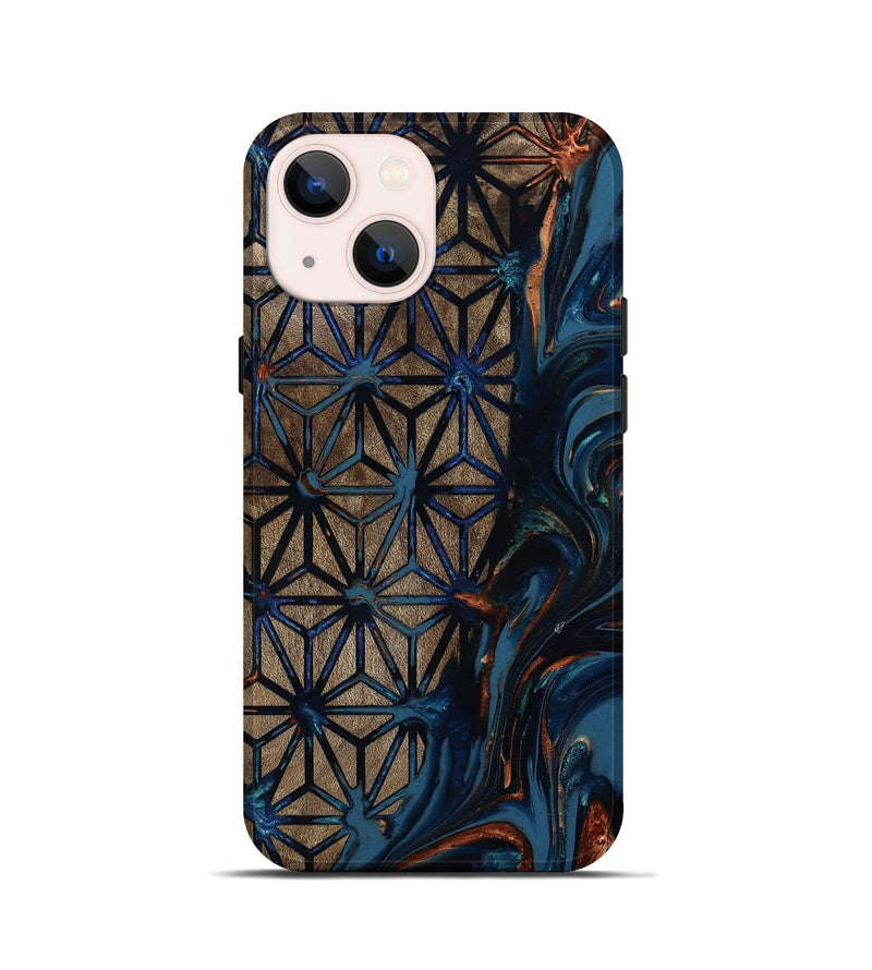 iPhone 13 mini Wood Live Edge Phone Case - Alvah (Pattern, 812205)