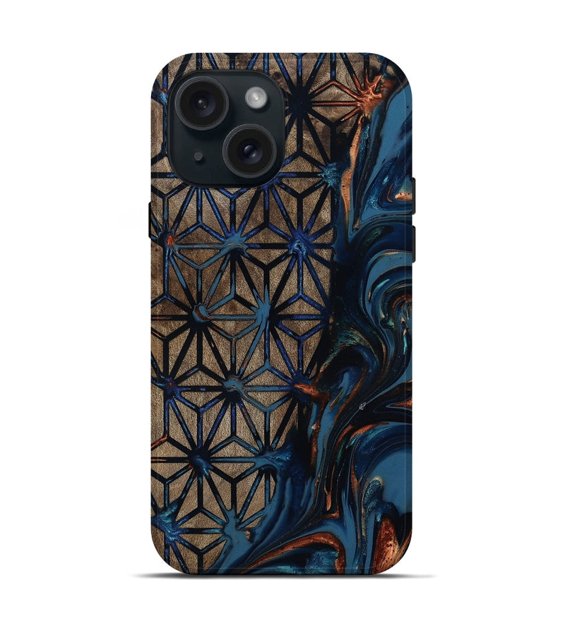 iPhone 15 Wood Live Edge Phone Case - Alvah (Pattern, 812205)