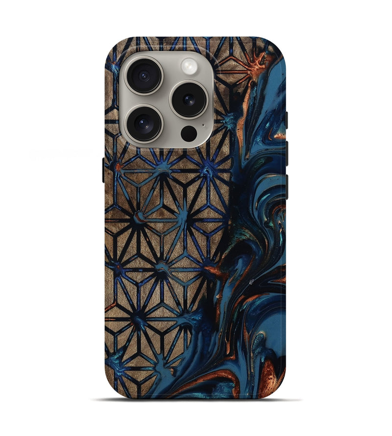 iPhone 16 Pro Wood Live Edge Phone Case - Alvah (Pattern, 812205)