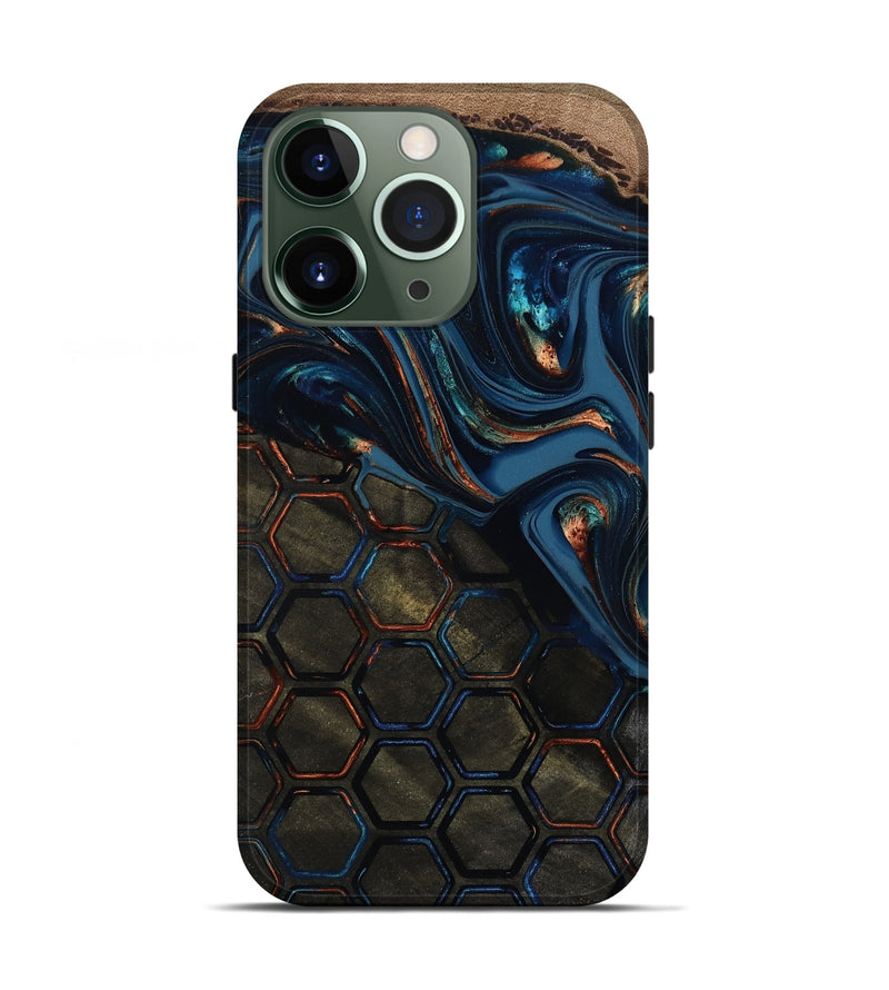 iPhone 13 Pro Wood Live Edge Phone Case - Odalys (Pattern, 812206)
