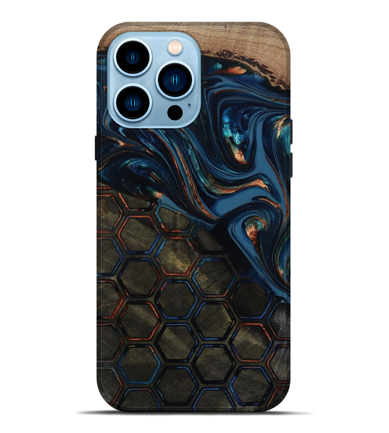 iPhone 14 Pro Max Wood Live Edge Phone Case - Odalys (Pattern, 812206)