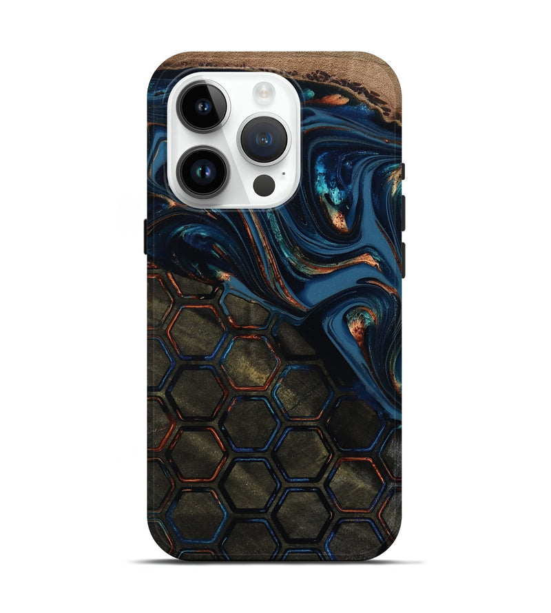 iPhone 15 Pro Wood Live Edge Phone Case - Odalys (Pattern, 812206)