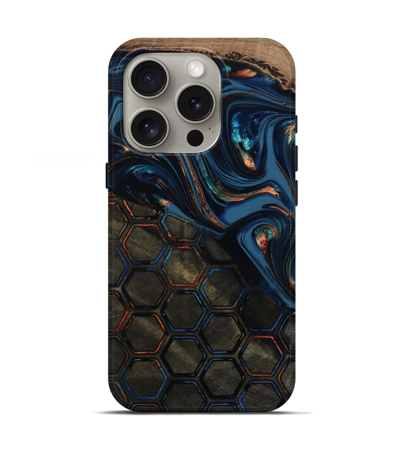 iPhone 16 Pro Wood Live Edge Phone Case - Odalys (Pattern, 812206)