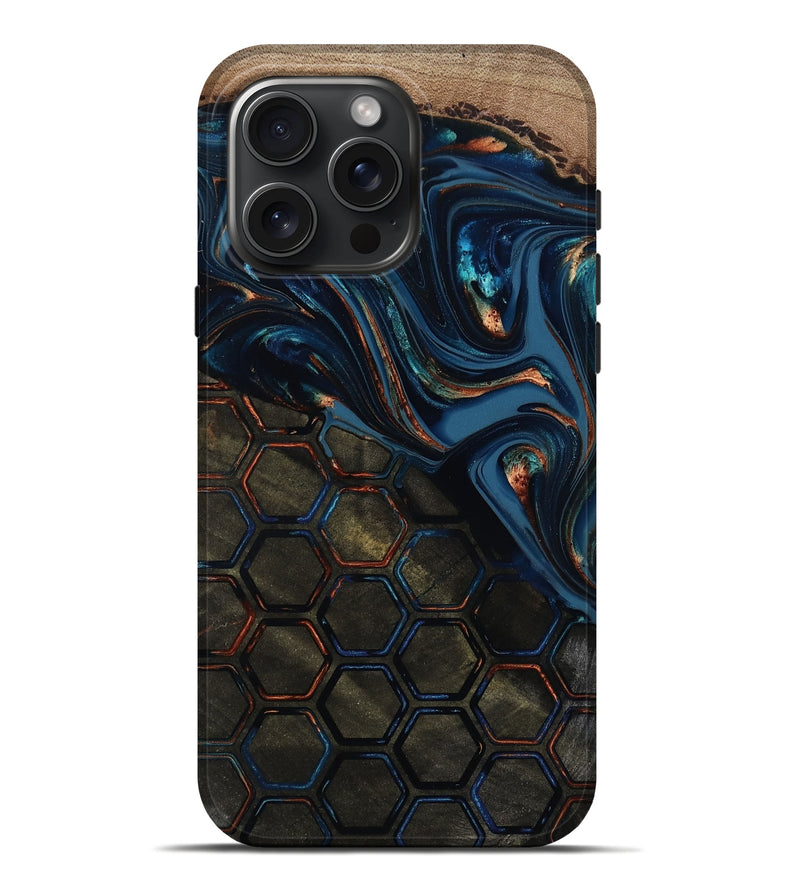iPhone 16 Pro Max Wood Live Edge Phone Case - Odalys (Pattern, 812206)
