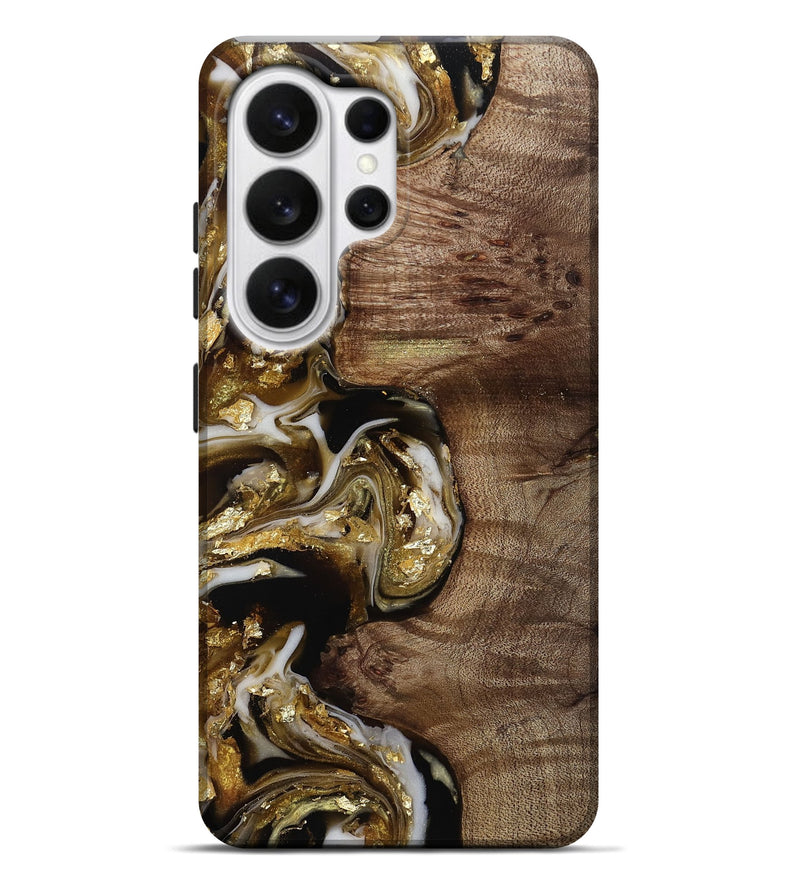 Galaxy S26 Ultra Wood Live Edge Phone Case - Rolland (Black & White, 812208)