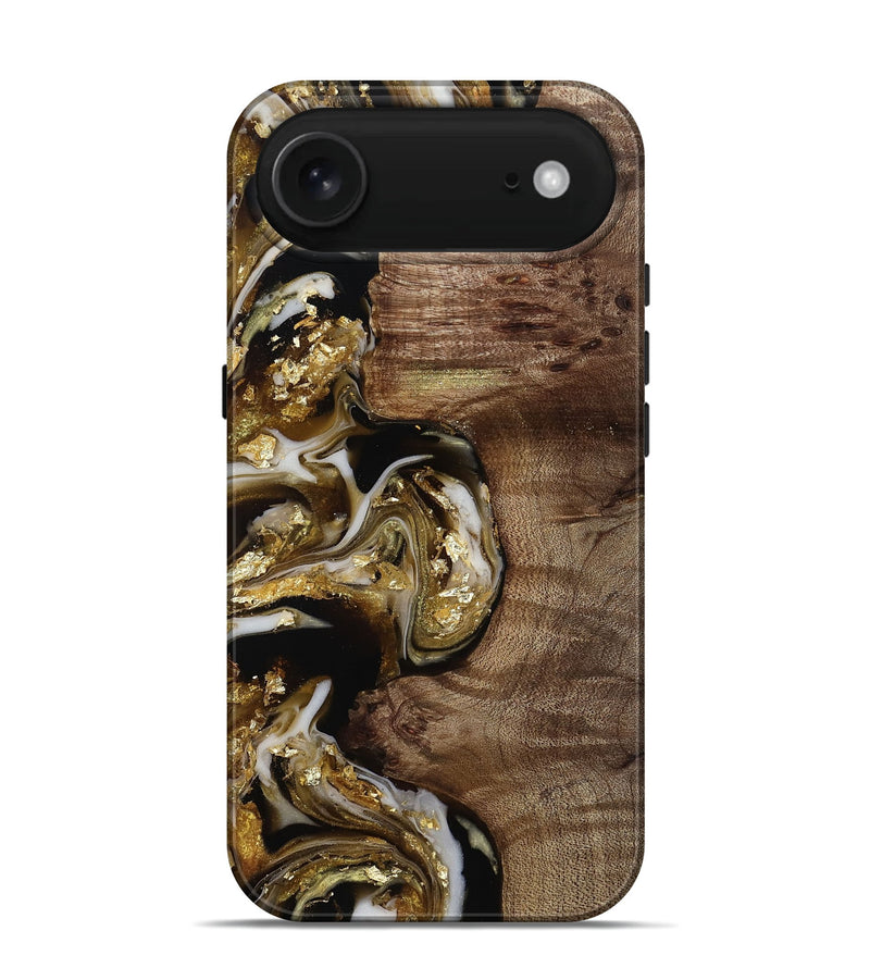 iPhone 17 Air Wood Live Edge Phone Case - Rolland (Black & White, 812208)