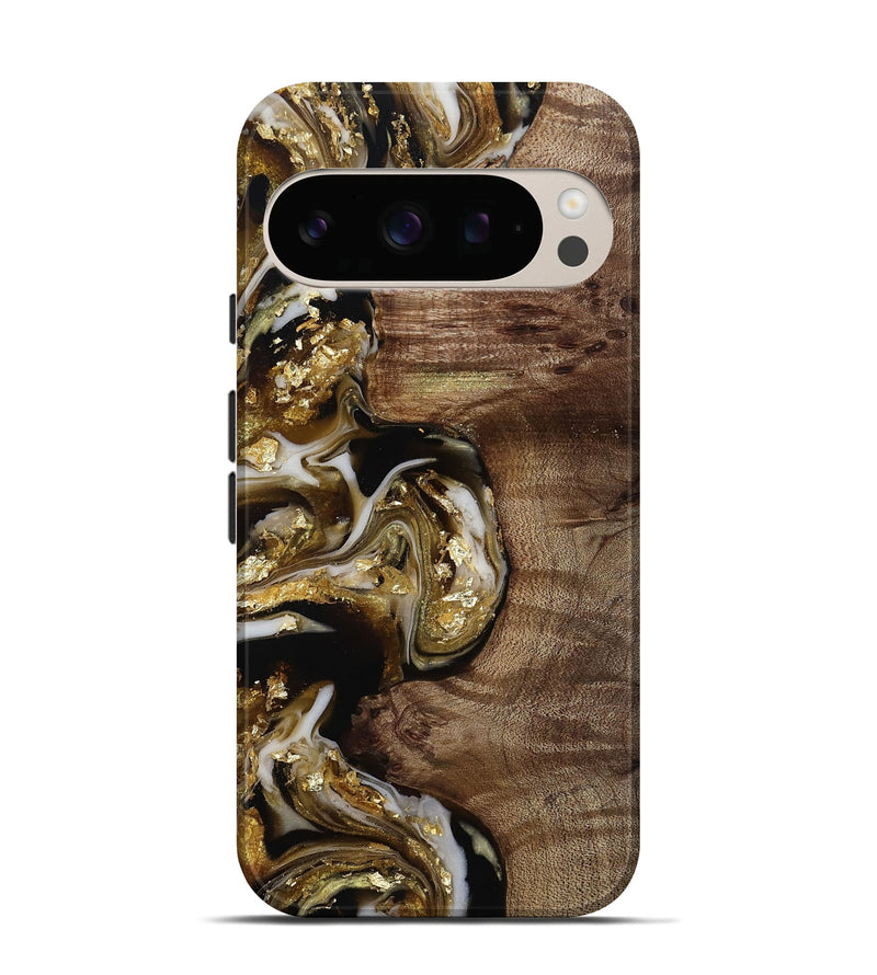 Pixel 10 Wood Live Edge Phone Case - Rolland (Black & White, 812208)