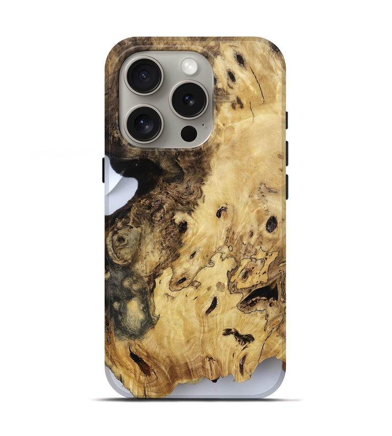 iPhone 16 Pro Wood Live Edge Phone Case - Jerold (Clear, 812216)