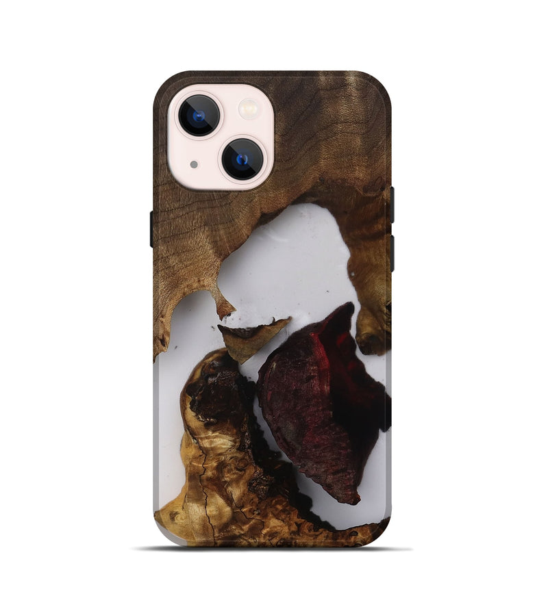 iPhone 13 mini Wood Live Edge Phone Case - Daisha (Clear, 812218)