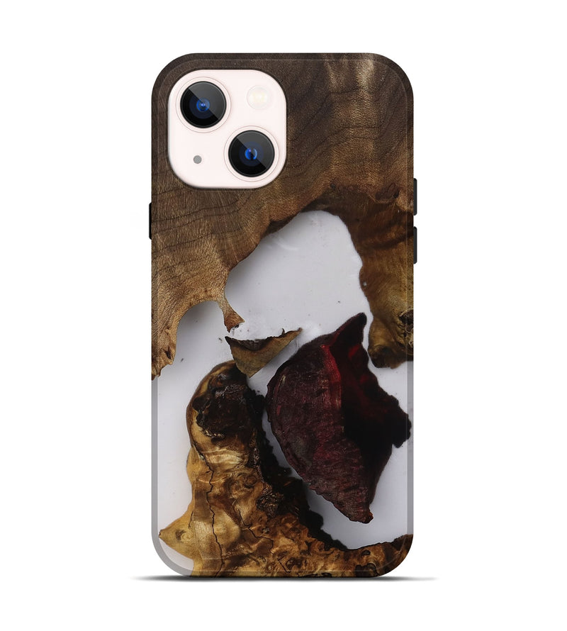 iPhone 14 Wood Live Edge Phone Case - Daisha (Clear, 812218)