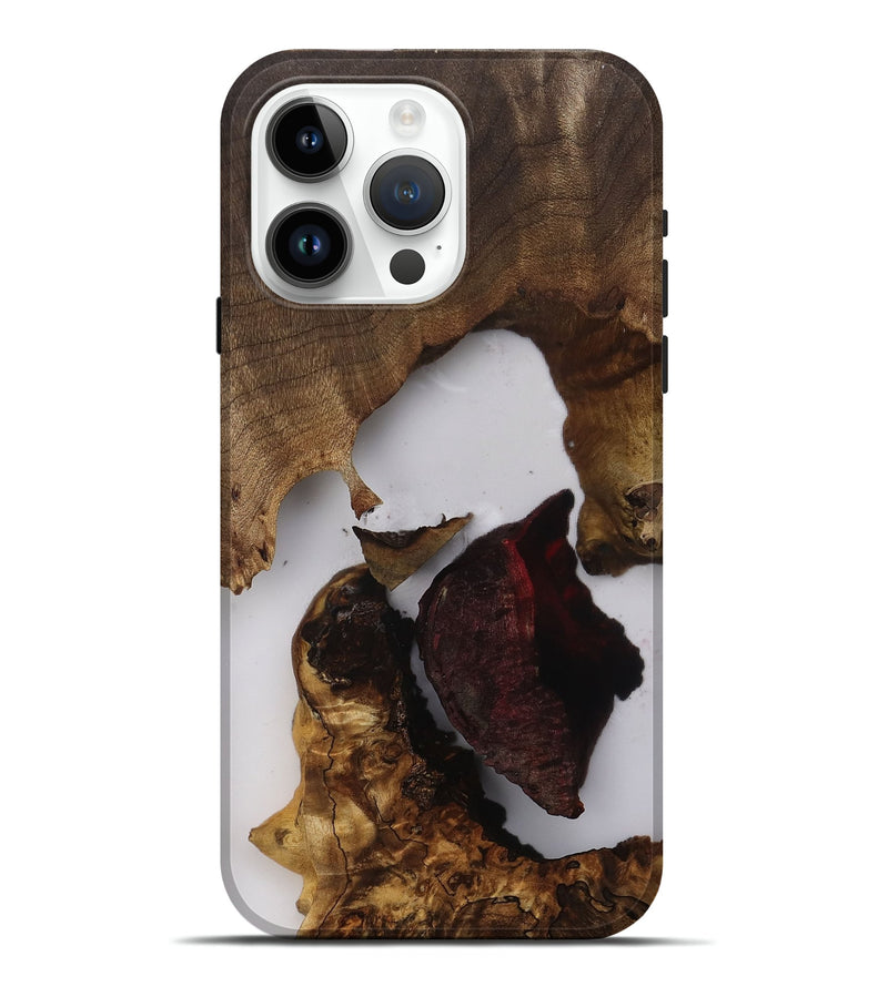 iPhone 15 Pro Max Wood Live Edge Phone Case - Daisha (Clear, 812218)