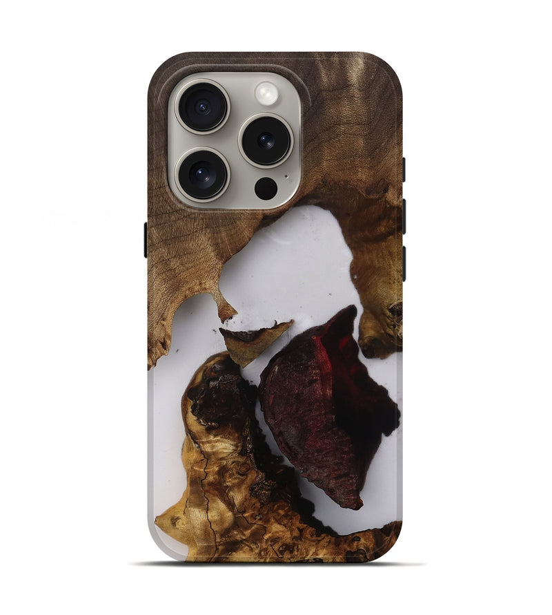 iPhone 16 Pro Wood Live Edge Phone Case - Daisha (Clear, 812218)