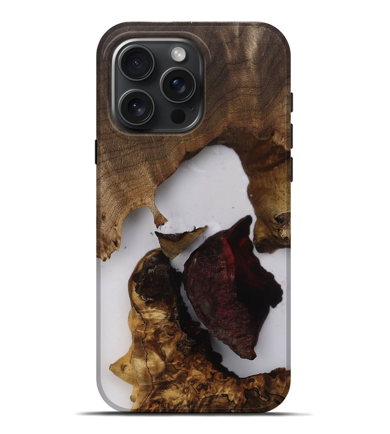 iPhone 16 Pro Max Wood Live Edge Phone Case - Daisha (Clear, 812218)