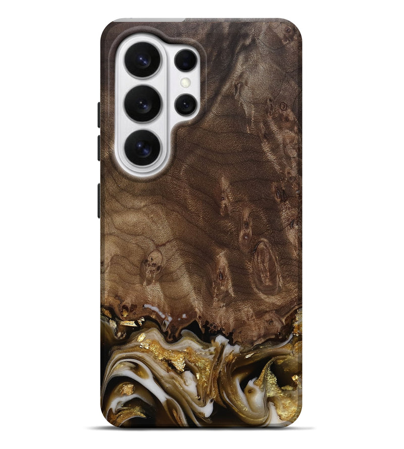 Galaxy S26 Ultra Wood Live Edge Phone Case - Claud (Black & White, 812222)