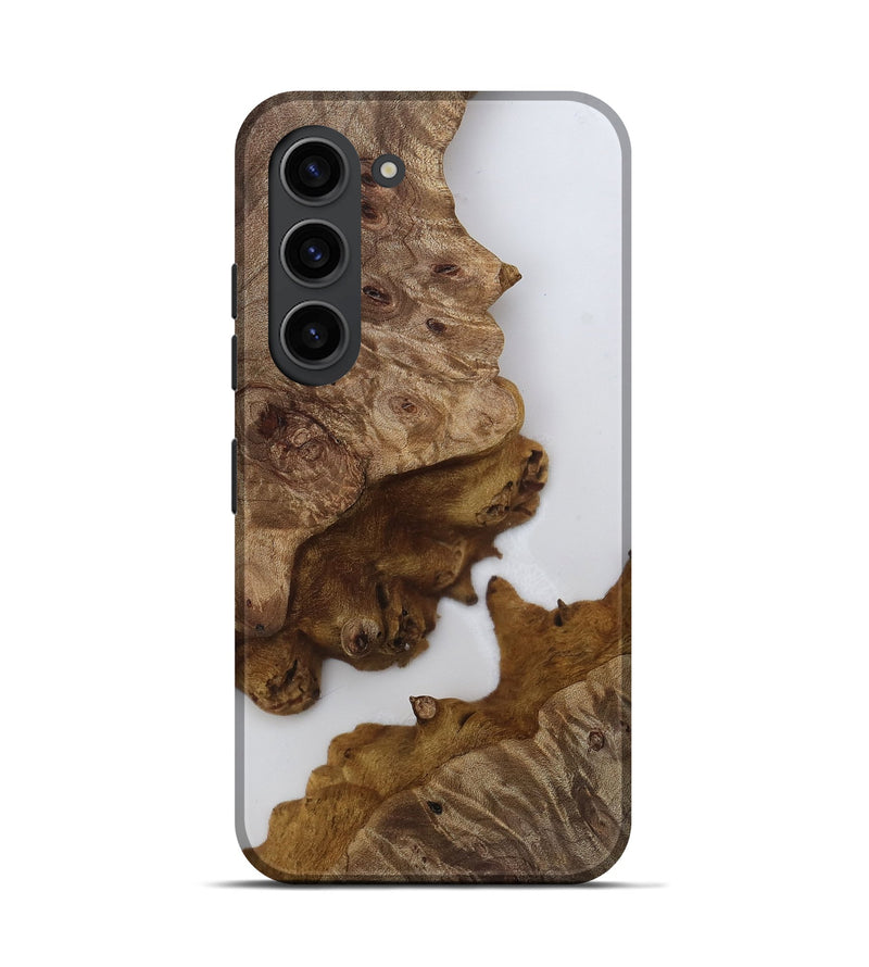Galaxy S23 Wood Live Edge Phone Case - Ariah (Clear, 812224)
