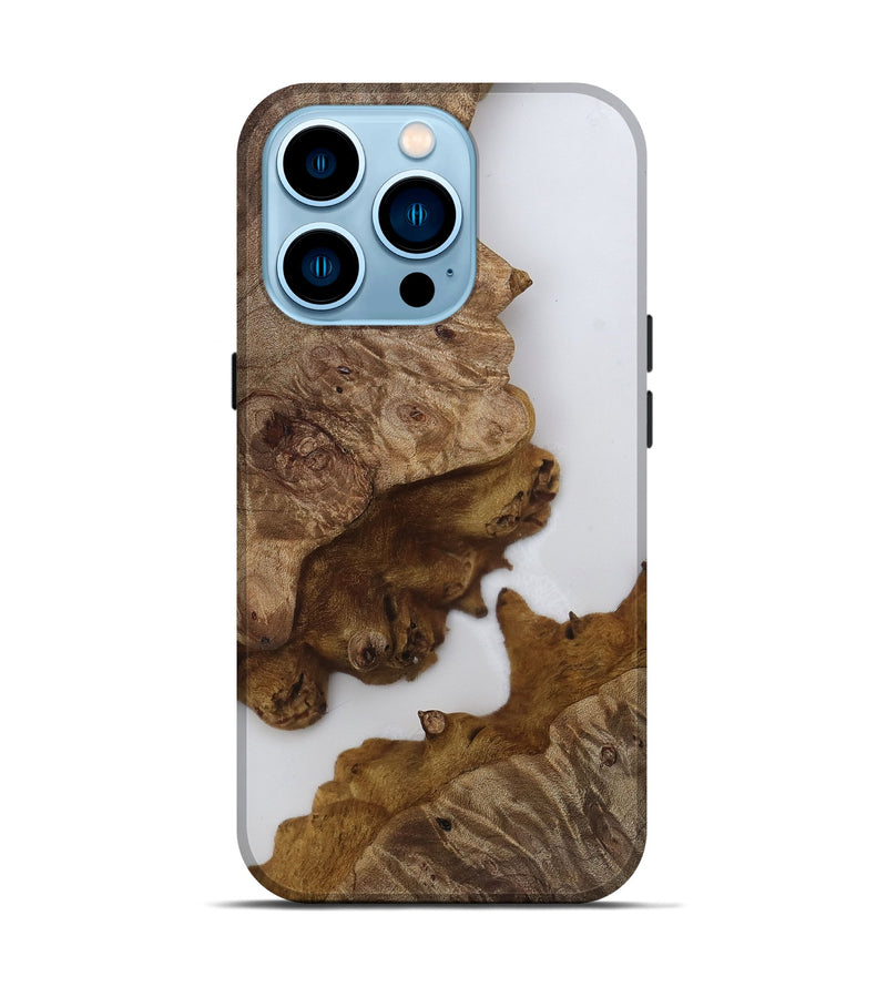 iPhone 14 Pro Wood Live Edge Phone Case - Ariah (Clear, 812224)