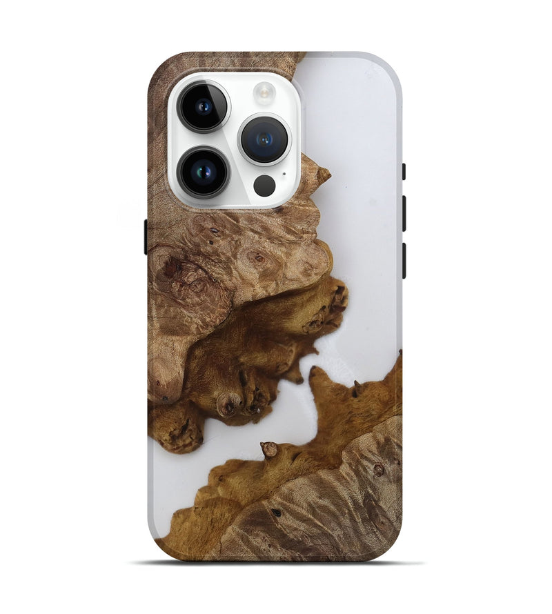 iPhone 15 Pro Wood Live Edge Phone Case - Ariah (Clear, 812224)