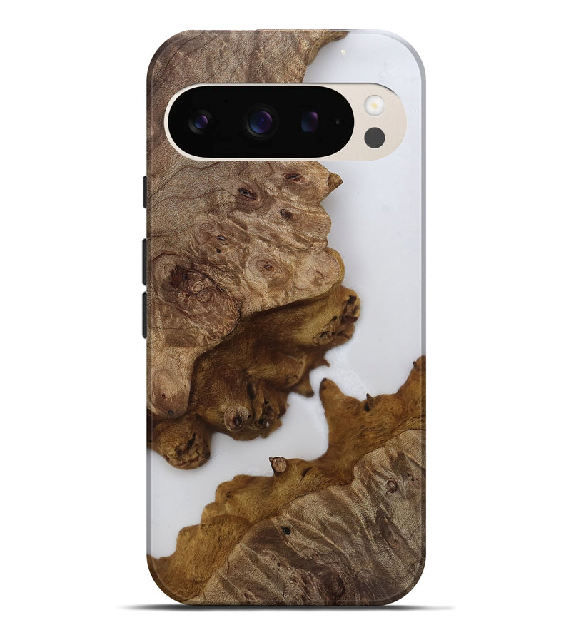 Pixel 9 Pro XL Wood Live Edge Phone Case - Ariah (Clear, 812224)