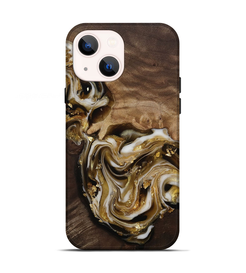 iPhone 13 Wood Live Edge Phone Case - Edmund (Black & White, 812227)