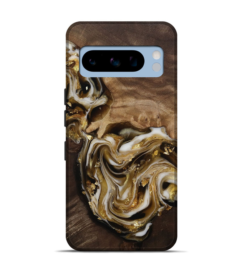 Pixel 8 Pro Wood Live Edge Phone Case - Edmund (Black & White, 812227)