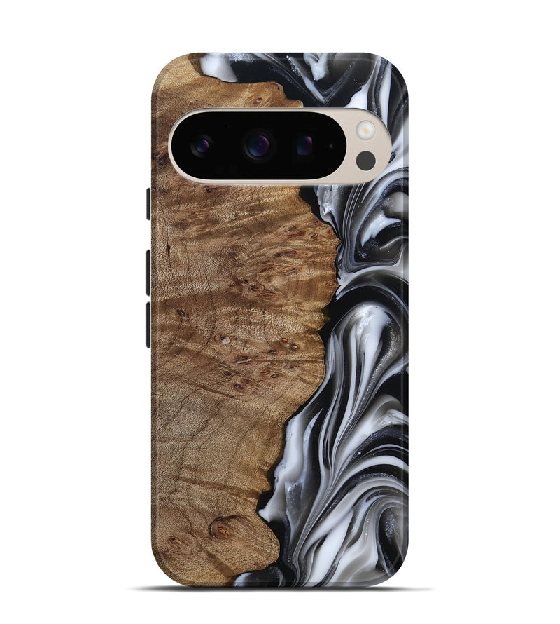 Pixel 10 Wood Live Edge Phone Case - Thiago (Black & White, 812228)