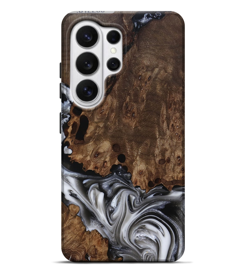Galaxy S26 Ultra Wood Live Edge Phone Case - Paityn (Black & White, 812230)
