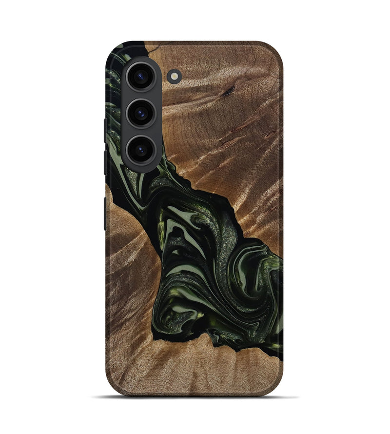 Galaxy S23 Wood Live Edge Phone Case - Darron (Green, 812233)