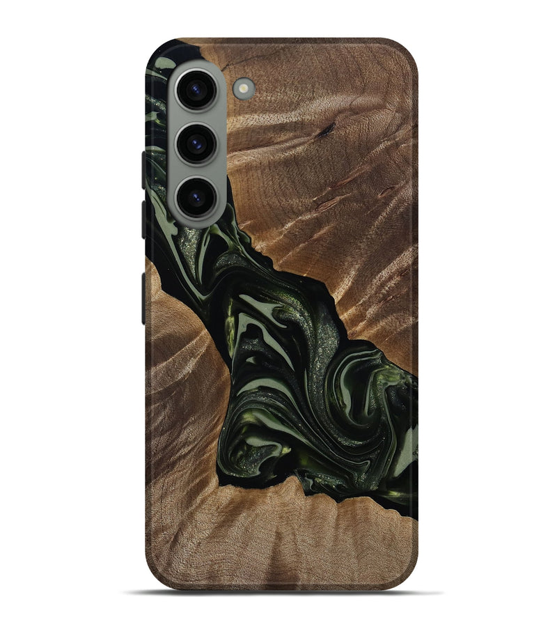 Galaxy S23 Plus Wood Live Edge Phone Case - Darron (Green, 812233)