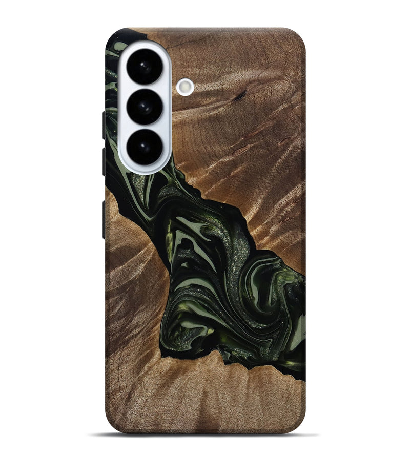 Galaxy S26 Plus Wood Live Edge Phone Case - Darron (Green, 812233)