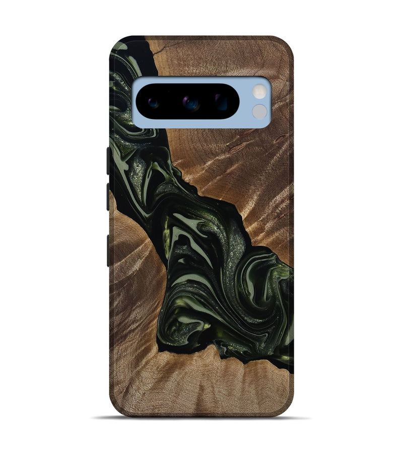 Pixel 8 Pro Wood Live Edge Phone Case - Darron (Green, 812233)