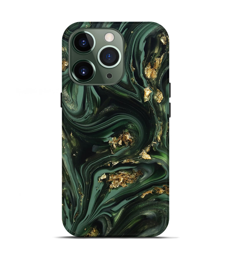 iPhone 13 Pro ResinArt Live Edge Phone Case - Daija (Green, 812242)