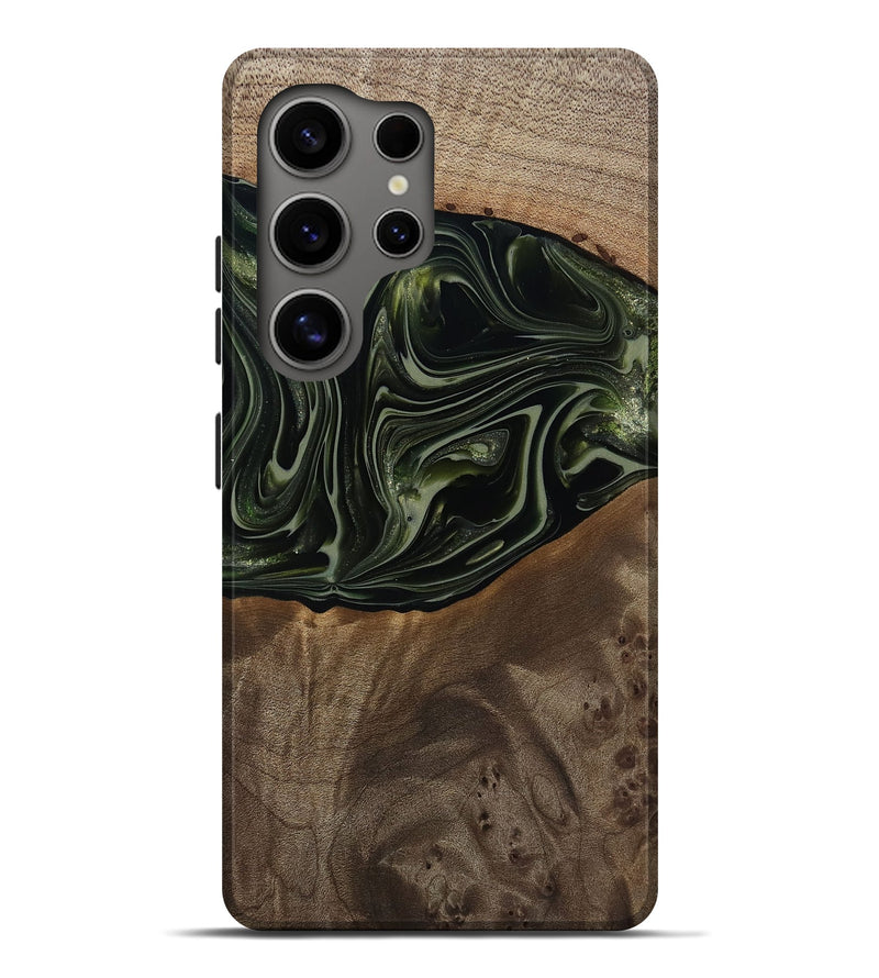 Galaxy S25 Ultra Wood Live Edge Phone Case - Lakisha (Green, 812252)