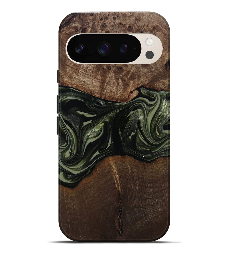 Pixel 10 Pro XL Wood Live Edge Phone Case - Zyaire (Green, 812262)