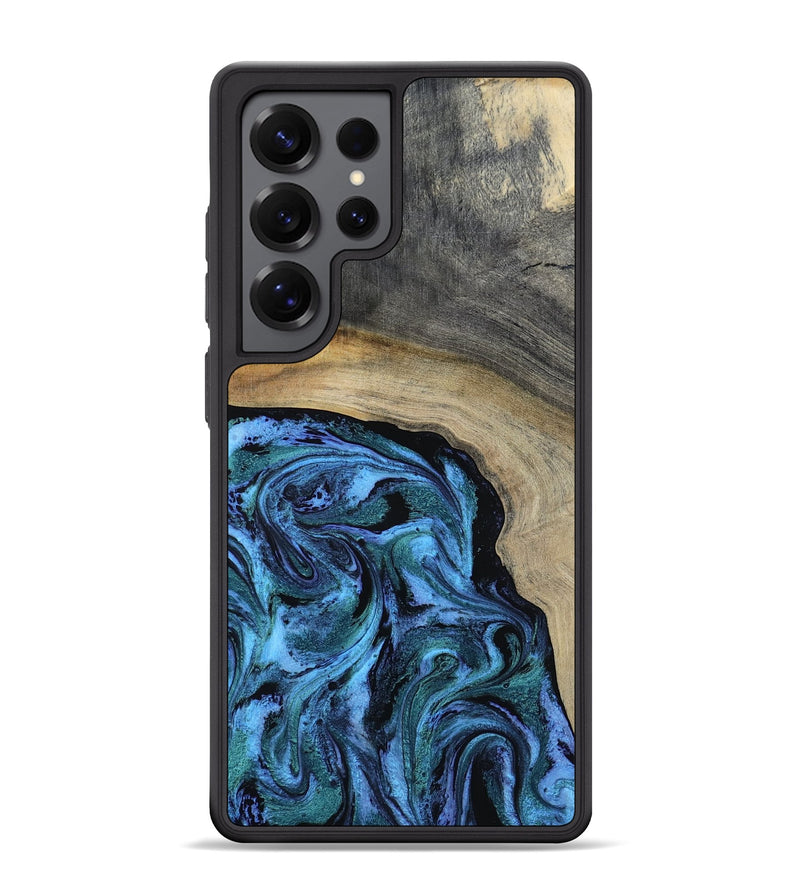 Galaxy S25 Ultra Wood Phone Case - Keily (Blue, 812271)