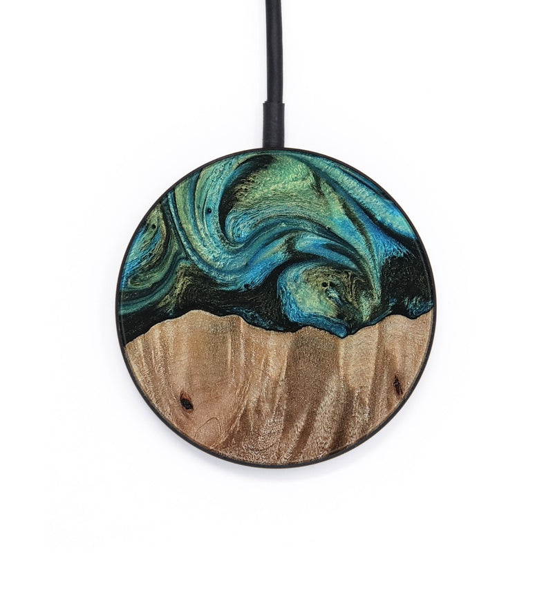Circle Wood Wireless Charger - Makai (Green, 812274)